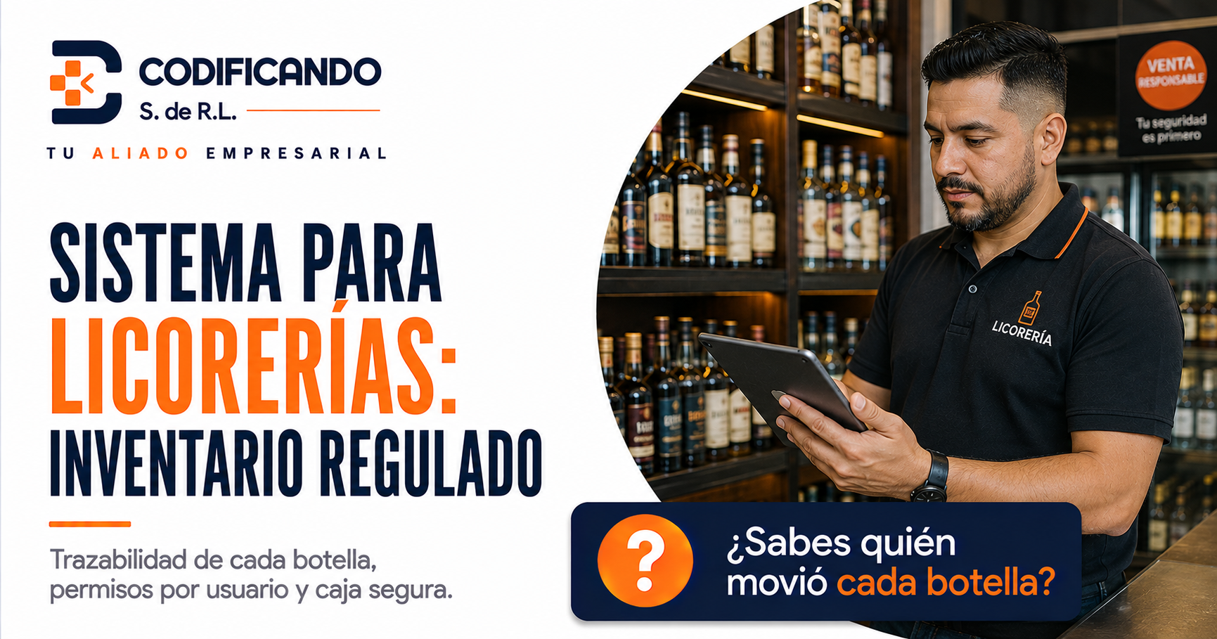 Sistema para licorerías: control de inventario regulado
