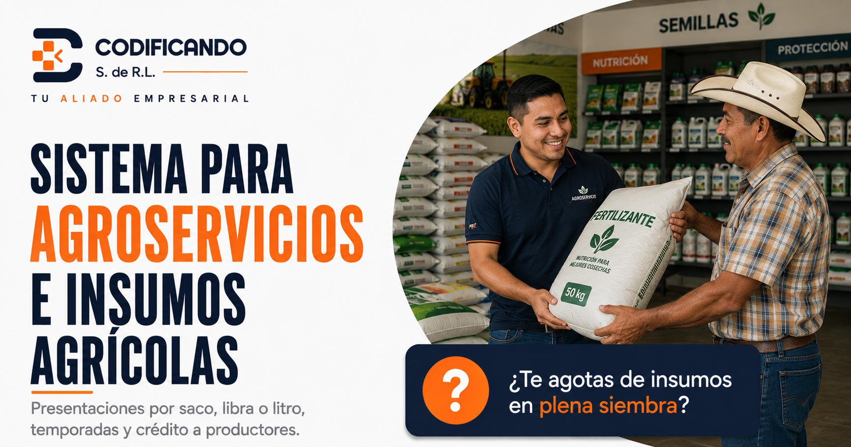 Sistema para Agroservicios e Insumos Agrícolas: Inventario, Ventas y Clientes Bajo Control