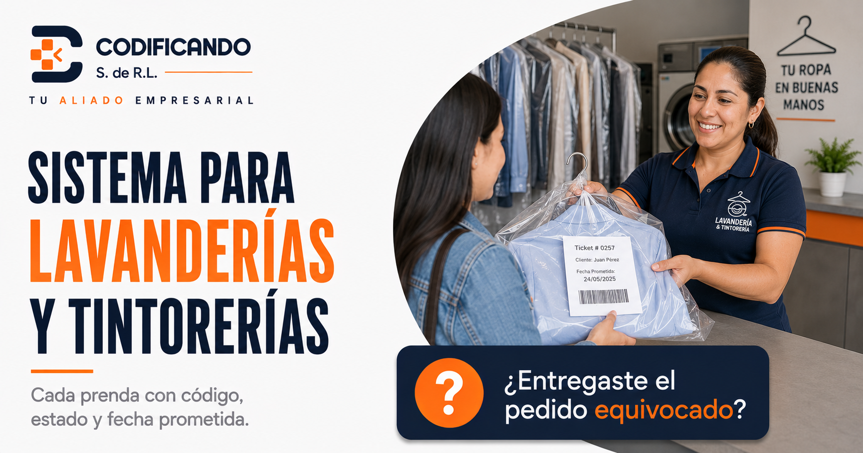 Sistema para Lavanderías y Tintorerías