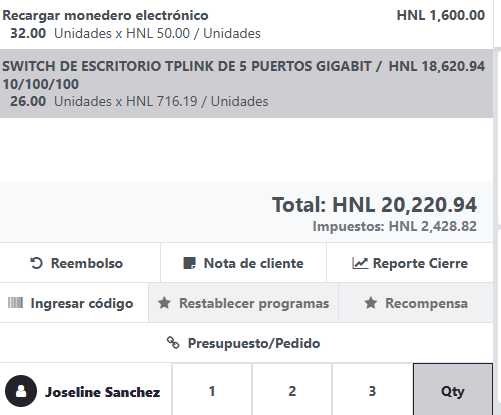 Paso 5 - Modificar la Cantidad - Cómo buscar y seleccionar productos en el POS