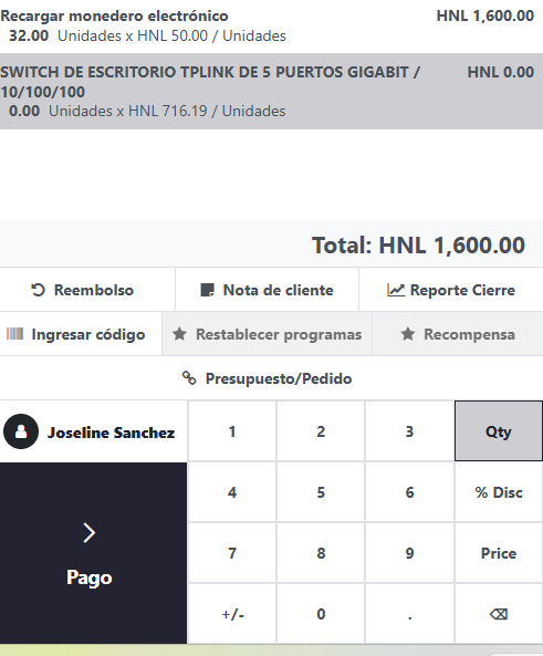 Paso 7 - Revisar el Pedido - Cómo buscar y seleccionar productos en el POS