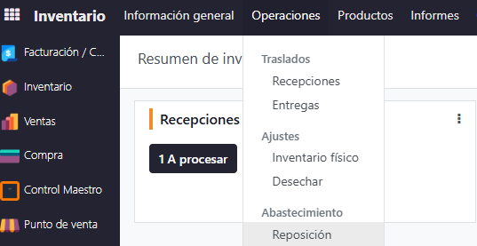 Paso 1 - 1. Crear el traslado - Cómo Hacer una Transferencia entre Ubicaciones