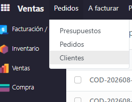 Paso 1 - 1. Ingresar al módulo de Ventas - Cómo Confirmar un Pedido de Venta