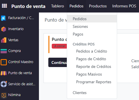 Paso 2 - 2. Consultar las ventas - Cómo Generar Reportes del Punto de Venta