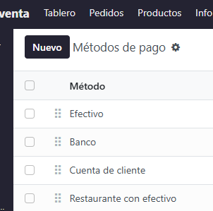 Paso 6 - Revisar métodos de pago - Cómo Generar Reportes del Punto de Venta