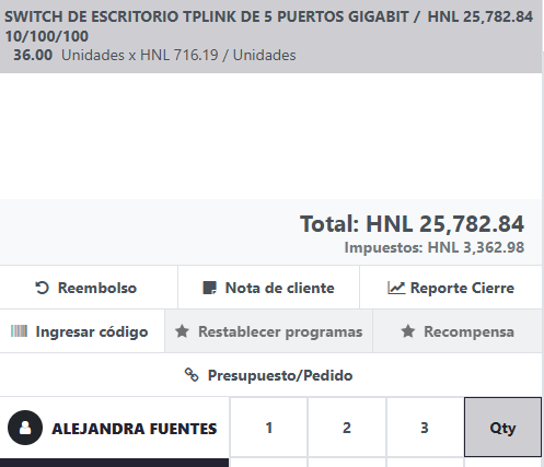 Paso 3 - Aumentar la cantidad - Cómo Actualizar Cantidades desde el Punto de Venta
