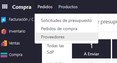 Paso 1 - Ingresar al módulo de Compras - Cómo Crear un Proveedor Nuevo