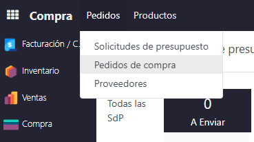 Paso 1 - Ingresar al módulo de Compras - Cómo Recibir Productos Comprados