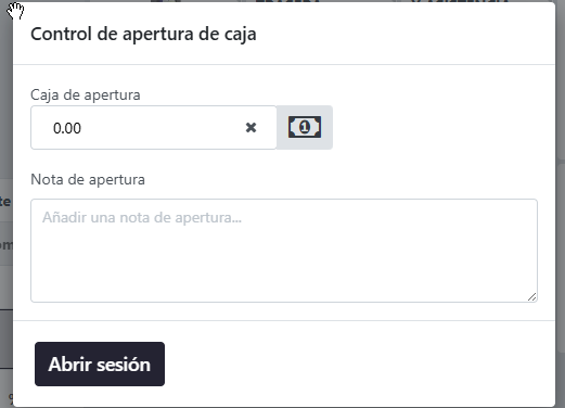 Paso 2 - Realizar el Arqueo Inicial - Apertura de caja y arqueo inicial.